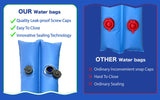Aqua Coastal heavy-duty water bag, 8-foot double chamber with twist cap, durable water storage container.