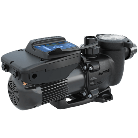 Hayward MaxFlo VS 1.65HP inground pool pump with digital control panel and durable construction.