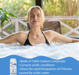 Aqua Coastal pH Up pool chemical bottle used for raising water pH levels in swimming pools and spas.