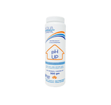 Aqua Coastal pH Up pool chemical bottle used for raising water pH levels in pool and spa water.