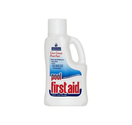 Aqua Coastal Pool First Aid Natural Choice Chemical 2L bottle, pool chemical for water recovery and safety treatment.