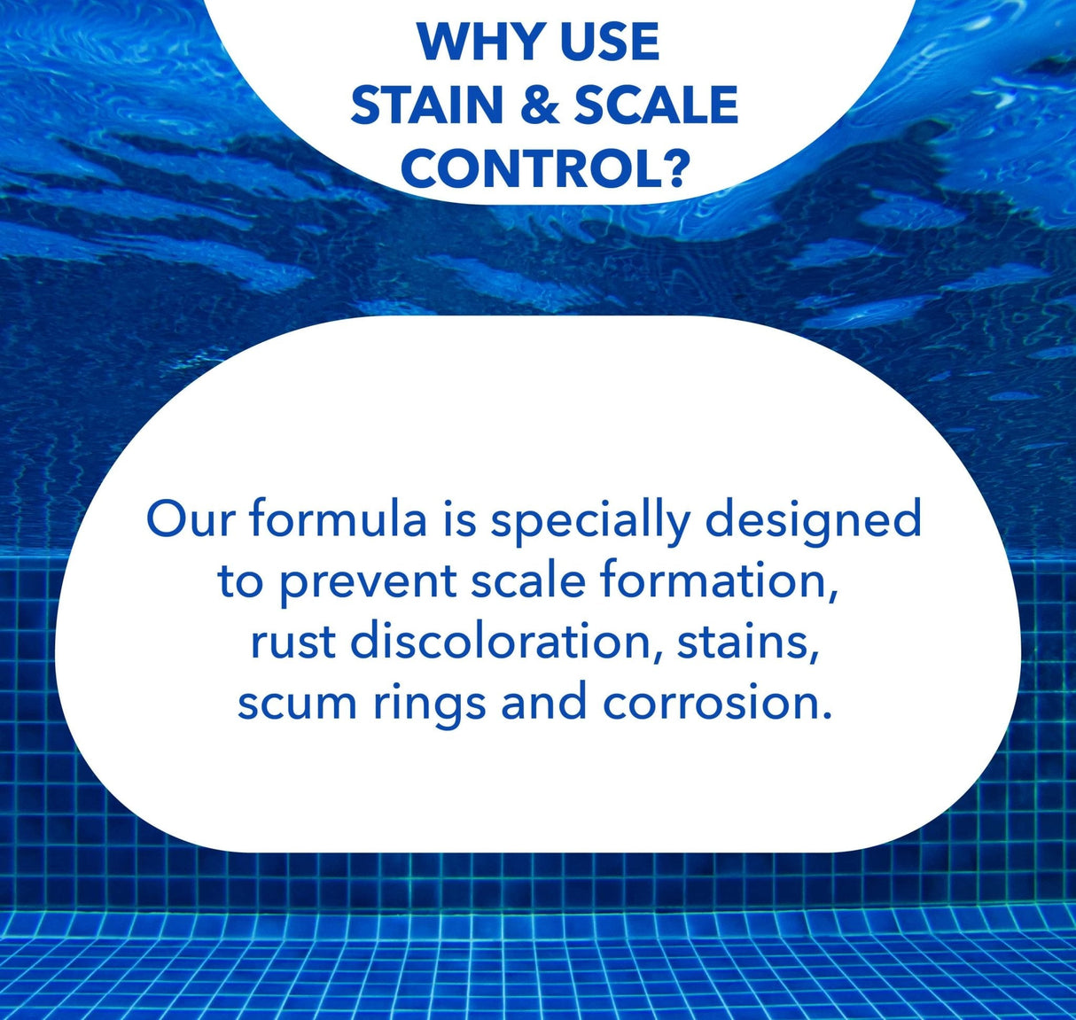 Aqua Coastal Pool Protect All water conditioner bottle for preventing stains and scale in swimming pools.