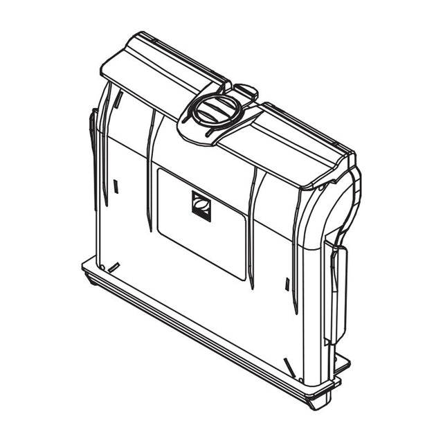 Polaris Vortrax pool cleaner filter channel R0964100, replacement part for commercial robot pool cleaners, with support structure.