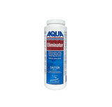 Aqua Coastal The Eliminator Opening Chemical 1kg for pool opening treatment, showing the chemical container with label.