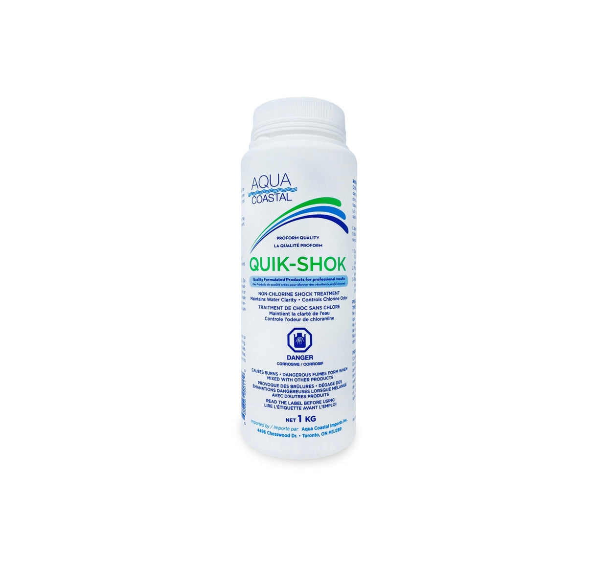 Aqua Coastal Ultimate Pool Opening Kit with pool chemicals and tools for complete spring startup care, laid out on a clean surface.