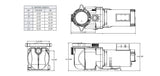 Pentair 340038 Stainless Steel SuperFlo Single-Speed Almod Pool Pump, 1-Horsepower 115/230-Volt Single-Phase - K&J Leisure