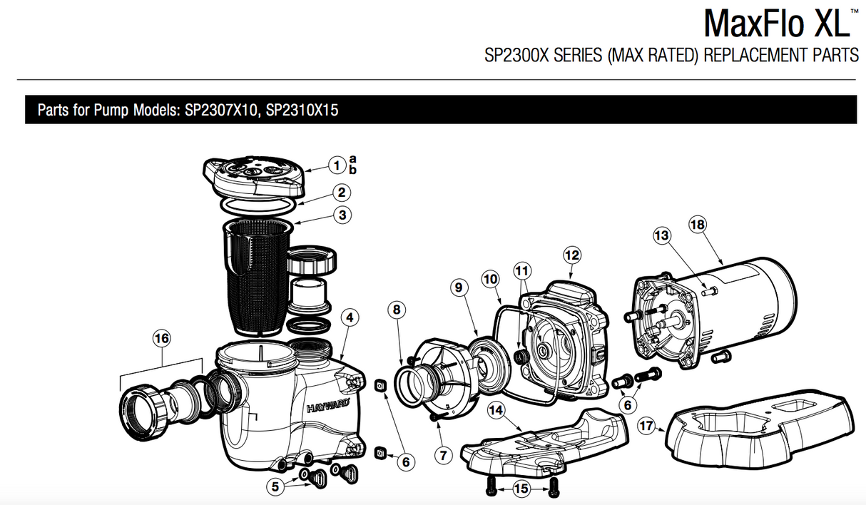 Hayward MaxFlo XL™ 1 HP Single Speed Pump - SP2307X10