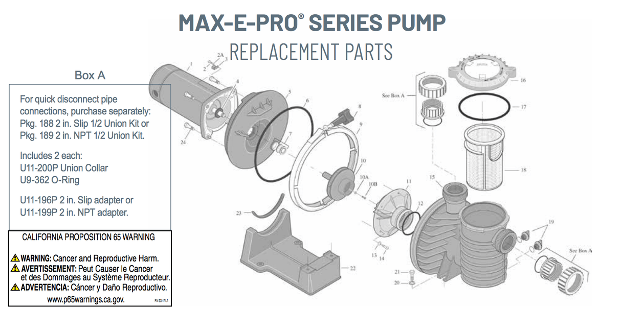 Sta-Rite Max-E-Pro® 1/2 HP High Efficiency Pool Pump | P6E6C-204L-INT